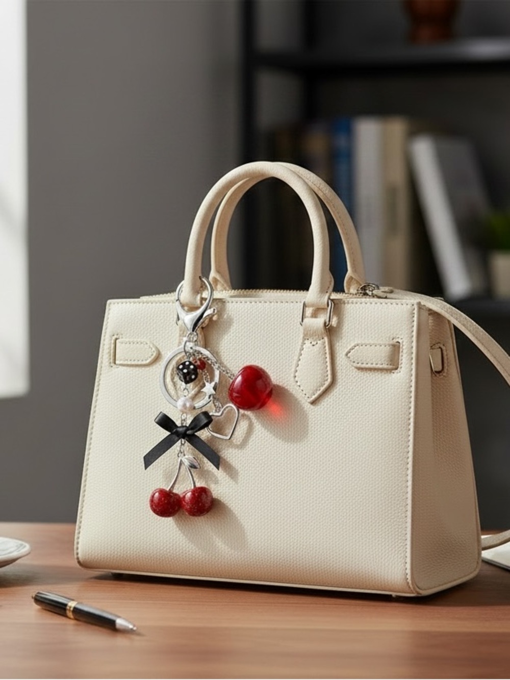 Y2K🍒Cherry Bomb Bag Charm/Key Chain - Picture 3 of 6